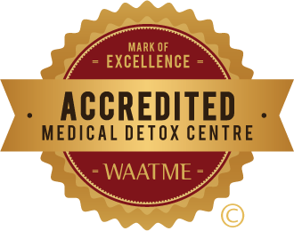 World Association of Addiction Treatment Mark of Excellence Accredited Medical Detox Centre Seal