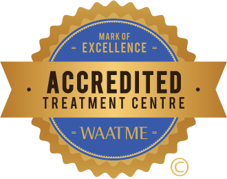 World Association of Addiction Treatment Mark of Excellence Accredited Treatment Centre Seal