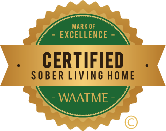 World Association of Addiction Treatment Mark of Excellence Sober Living Home Seal
