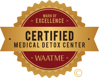 World Association of Addiction Treatment Mark of Excellence Certified Medical Detox Center Seal