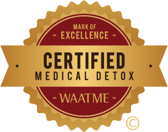World Association of Addiction Treatment Mark of Excellence Certified Medical Detox Seal