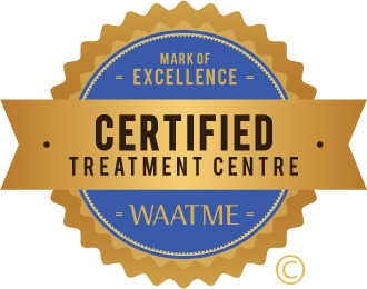 World Association of Addiction Treatment Mark of Excellence Certified Treatment Centre Seal